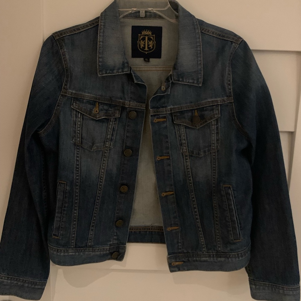 TALBOTS- Denim Jacket, 2 Side Pockets, Size 10 Petite
